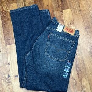 NWT Levi's 505 Men's Dark Blue Relaxed Jeans